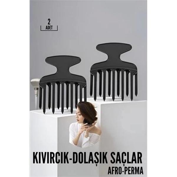 Kıvırcık Saç Açıcı Afro Perma Tarağı - Image 1