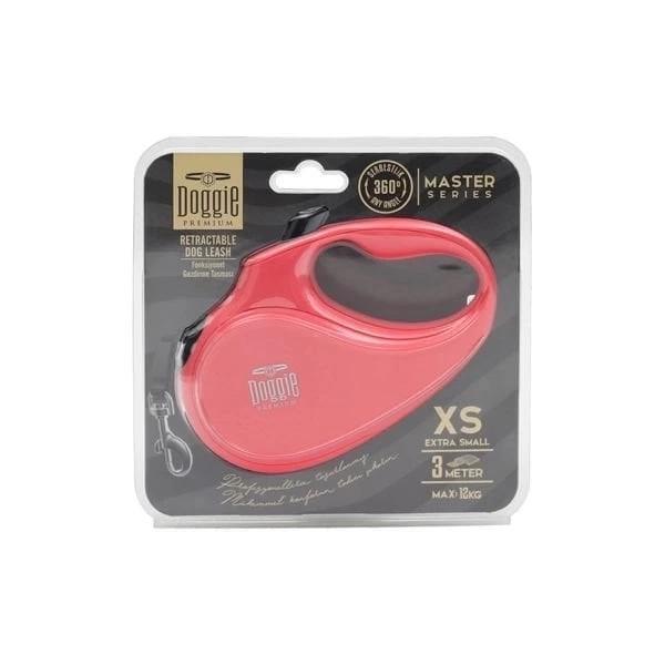 Doggie Master Otomatik Köpek Uzatma Tasması Xsmall Pembe 12 Kg 3 Mt - Image 1