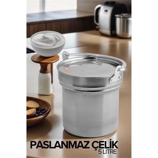 Yoğurt Bakracı 5 Lt Paslanmaz Çelik - Image 1
