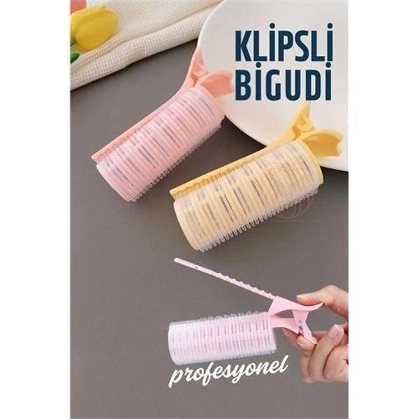 Klipsli Saç Bigudisi 3 cm 2 Adet Isısız Doğal Bukle Gece Bigudisi - Image 1