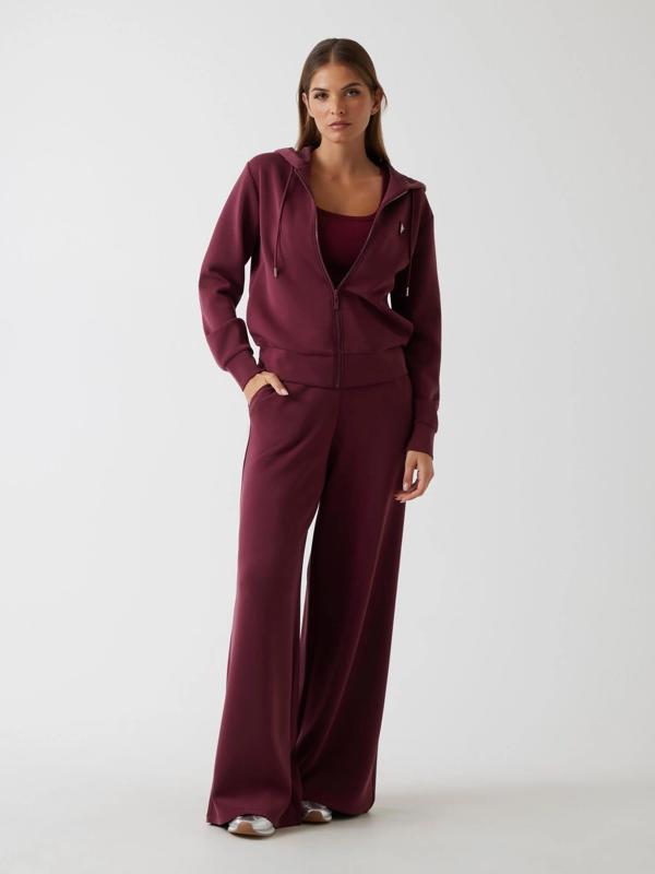 Guess Olympe Kadın Mor Aktif Palazzo Fit Modal Karışımlı Scuba Eşofman Altı V4YB07KCAY2-G4P2 - Image 1