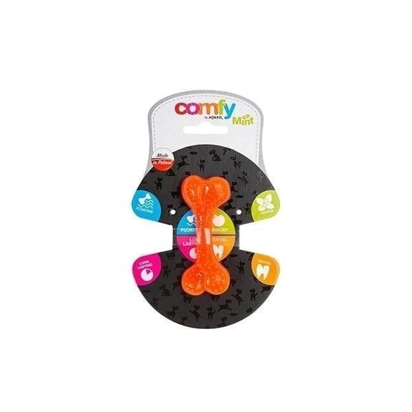 Aquael Comfy Dental Naneli Diş Kaşıyıcı Köpek Kemik Oyuncağı Turuncu 16.5 Cm - Image 1