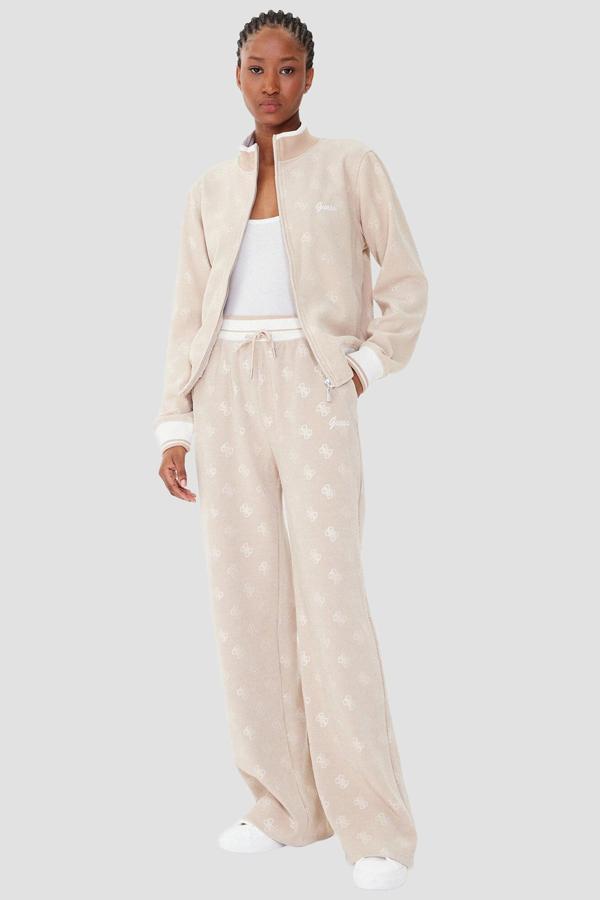 Guess Paulina Kadın Bej Aktif Loose Fit Eşofman Altı V5BB00K1902-COCB - Image 1