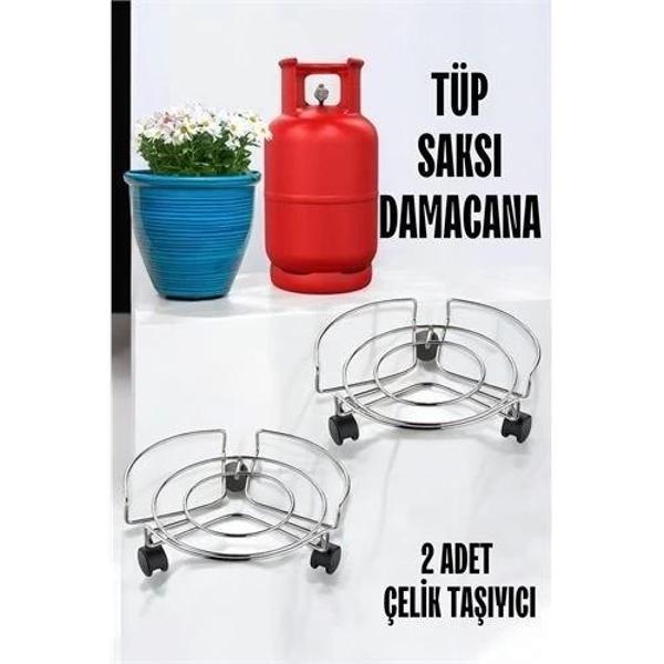 Saksı Tüp Damacana Altlığı Tekerlekli Taşıyıcı 2 ADET - Image 1