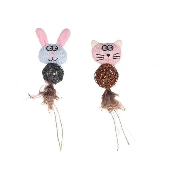 Flamingo Chayenne ve Bear Peluş Kedi Oyuncağı - Image 1