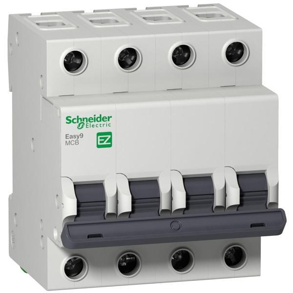 Schneider 4x6 Amper 4 Fazlı C Tipi 6kA Otomatik Sigorta EZ9F56406 - Image 1