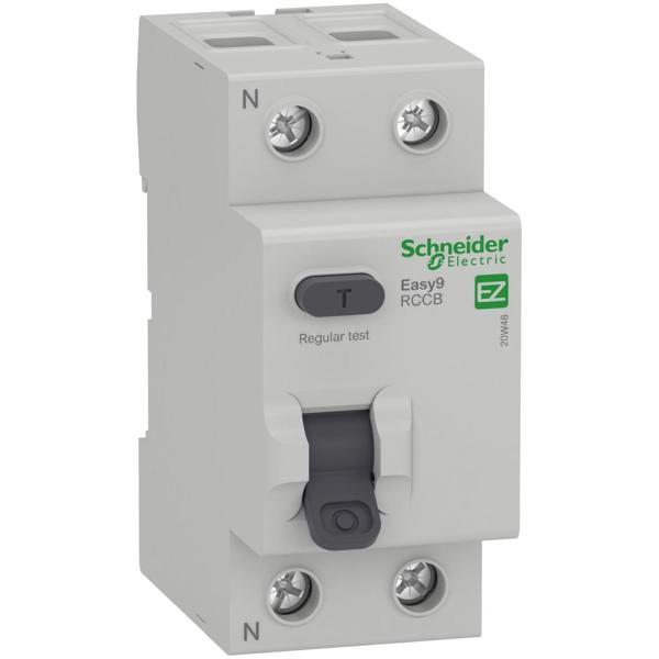 Schneider Electric Easy9 Kaçak Akım Rölesi - 2 Kutup 63A 30Ma Ac Tipi 230V 50 Hz - EZ9R05263 - Image 1