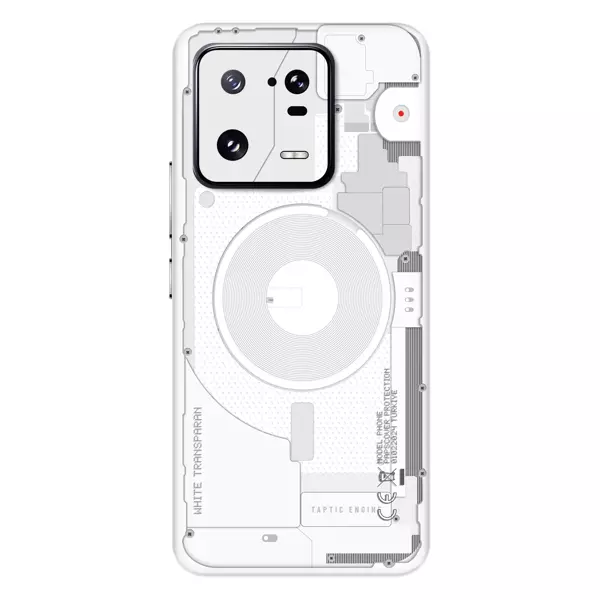 Papscover Xiaomi 13 Pro Kaplama Beyaz Transparan - Image 1