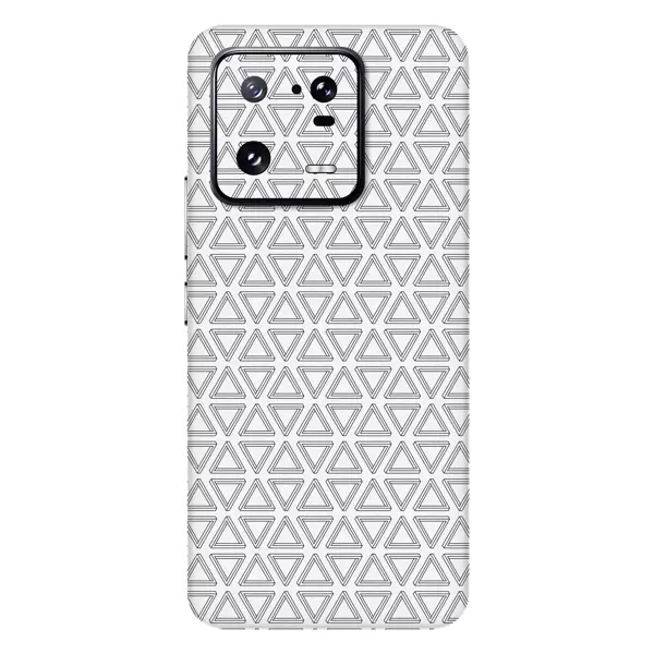 Papscover Xiaomi 13 Pro Kaplama Beyaz Üçgenler - Image 1