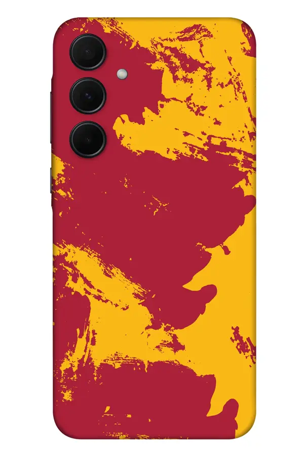 Papscover Samsung Galaxy A25 5G Kaplama Sarı Kırmızı - Image 1