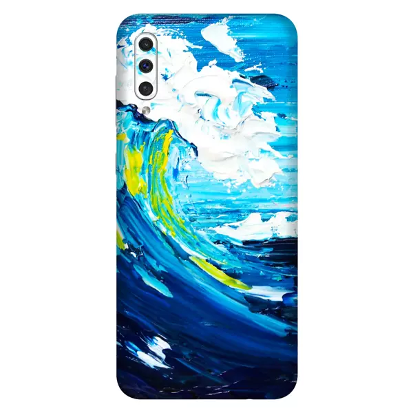 Papscover Samsung A50 Kaplama Yağlı Boya Dalgalar - Image 1