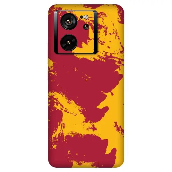 Papscover Xiaomi 13T / 13T Pro Kaplama Sarı Kırmızı - Image 1