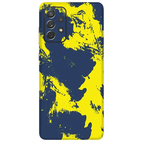 Papscover Samsung A72 Kaplama Sarı Lacivert - Image 1