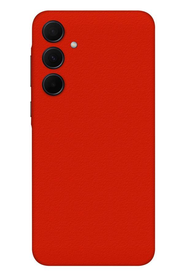 Papscover Samsung A35 Kaplama Dokulu Kırmızı - Image 1