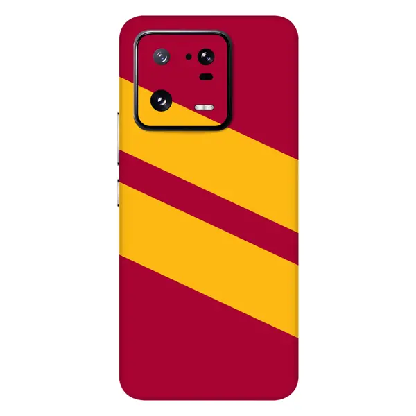 Papscover Xiaomi 13 Pro Kaplama Sarı Kırmızı Şerit - Image 1