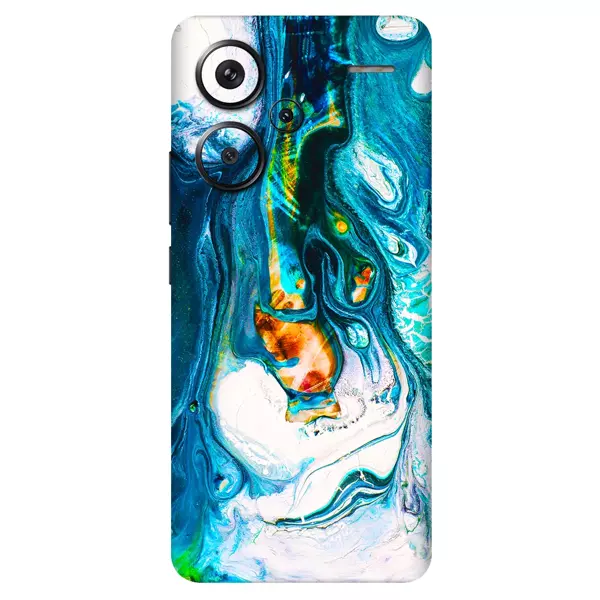 Papscover Xiaomi Redmi Note 13 Pro Plus 5G Kaplama Mavi Buzul Yağlı Boya - Image 1