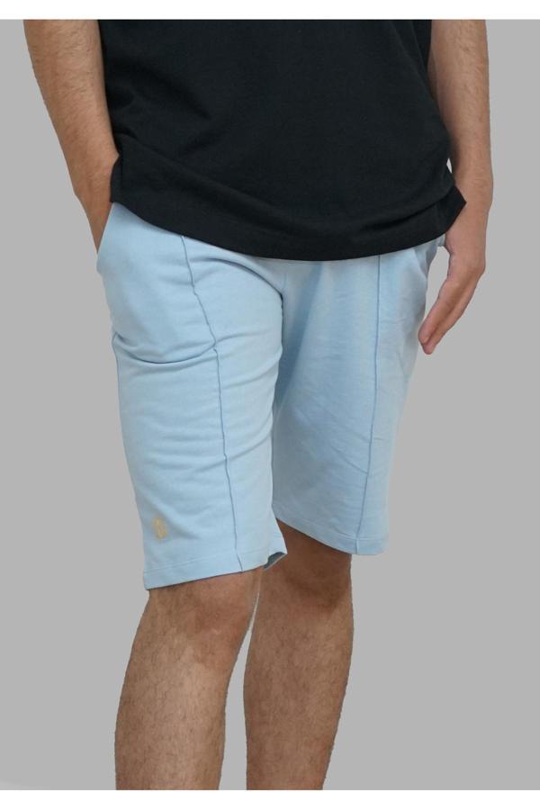 Man Of Man Nervür Dikişli 2 İplik %100 Pamuk Şort - Image 1