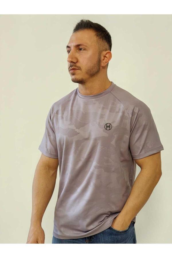 Man Of Man Reglan Kol Sporcu Tişört, Fitness Tişörtü, Nefes Alan Tişört,Antrenman Tişörtü, Koşu Tişörtü - Image 1