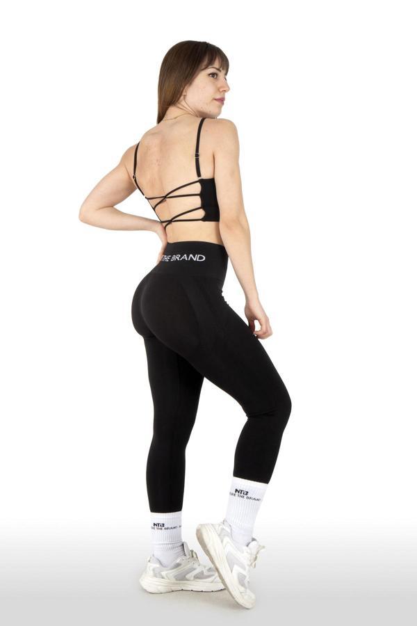 Ntb Nature The Brand Yüksek Bel Kalça Toparlayıcı Ve Dikişsiz Spor Tayt Siyah, Seamless, Fitness Taytı,Yoga Taytı - Image 1