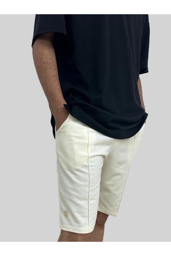 Man Of Man Nervür Dikişli 2 İplik %100 Pamuk Şort - Image 1
