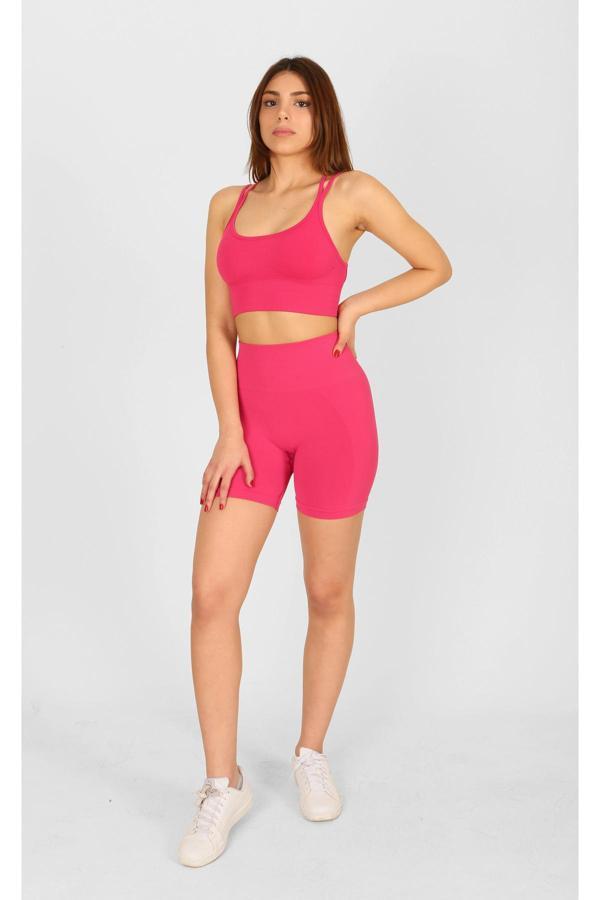 Ntb Nature The Brand Ntb Push-Up Scrunch Kısa Tayt Pembe Color - Image 1