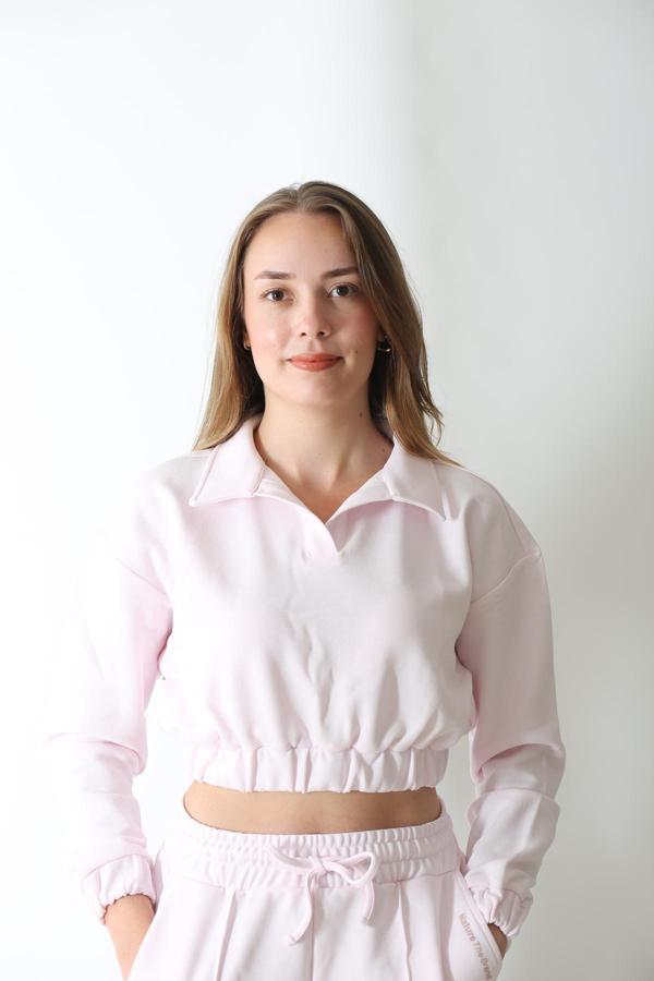 Ntb Nature The Brand Kadın Pembe Oversize Sweatshirt - %100 Pamuk Günlük Giyim - Image 1