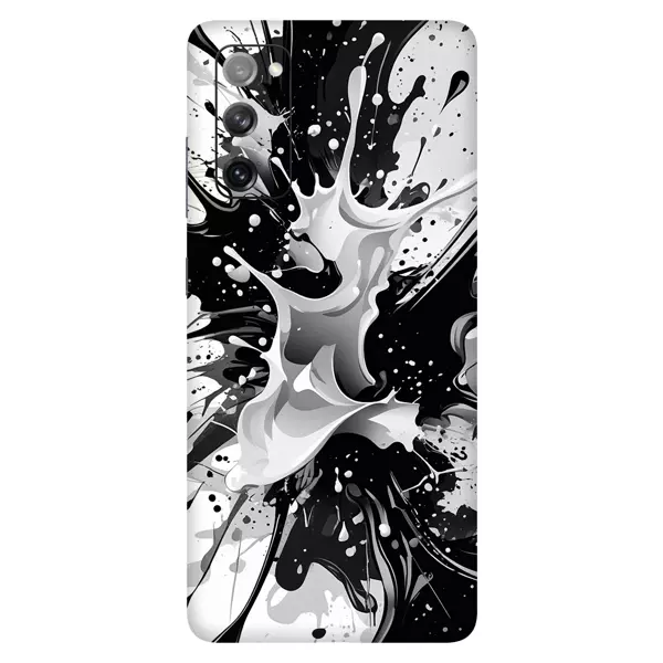Papscover Samsung S20 Fe Kaplama Siyah Beyaz Boya - Image 1