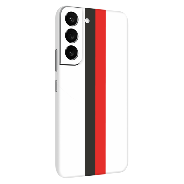 Papscover Samsung S22 Plus Kaplama Siyah Beyaz Kırmızı - Image 1