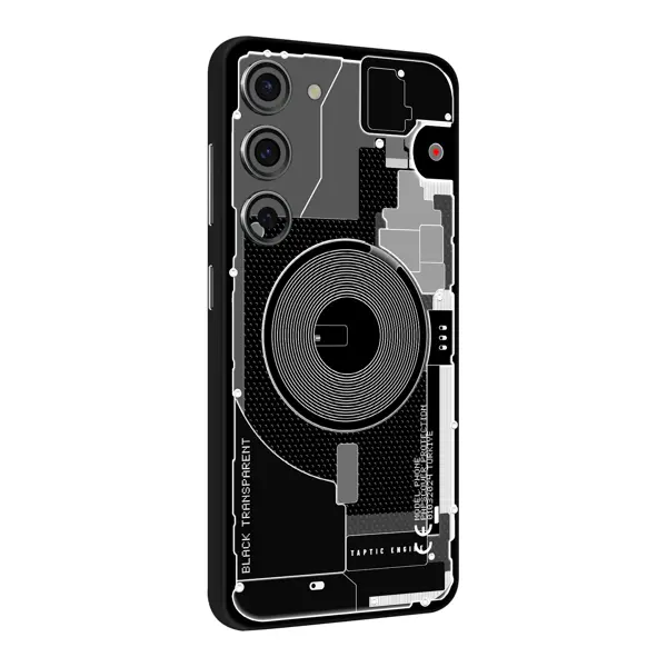 Papscover Samsung S23 Kaplama Siyah Transparan - Image 1