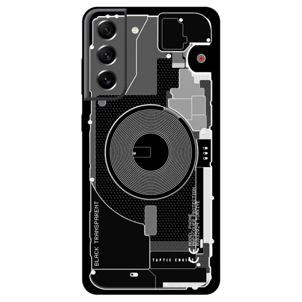 Papscover Samsung S21 Fe Kaplama Siyah Transparan - Image 1