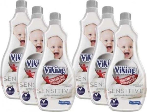 Viking Konsantre Çamaşır Yumuşatıcısı Sensitive 6 X 1440 ml - Image 1