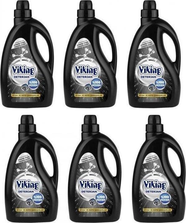Viking Sıvı Deterjan Siyahlar 2,7 Lt x 6 Adet - Image 1