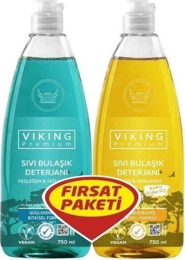 Viking Sıvı Elde Bulaşık Deterjanı 2 Li Fırsat Paketi 750 Ml - Image 1
