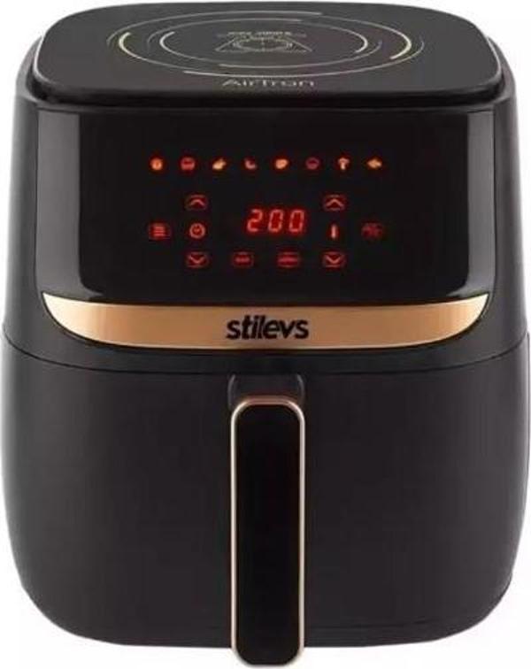 Stilevs Airtron Terazili Sıcak Hava Fritözü Siyah - AF-600 - Image 1