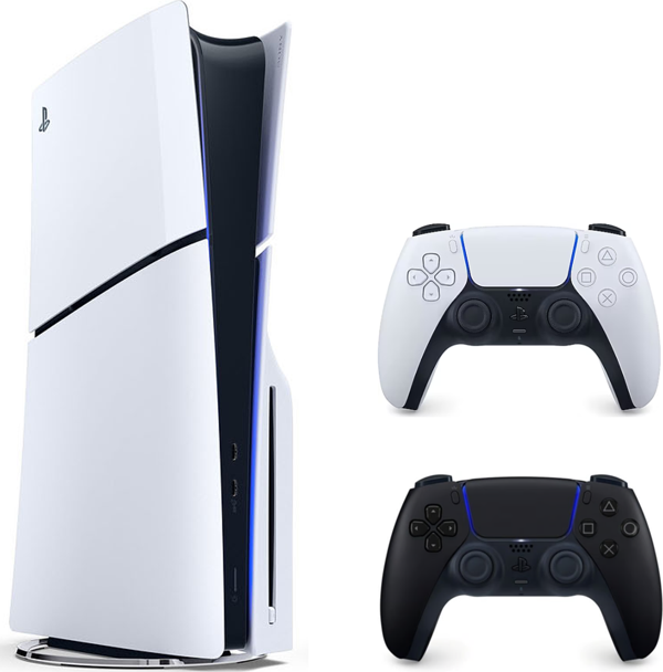 Sony Playstation 5 Slim CD Edition + 2. DualSense Siyah (İthalatçı Garantili) - Image 1