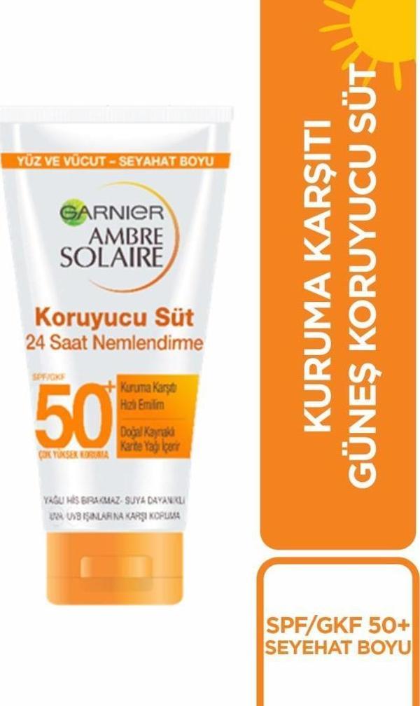 Garnier Ambre Solaire Seyahat Boyu Güneş Koruyucu Süt Gkf50 50 ml - Image 1