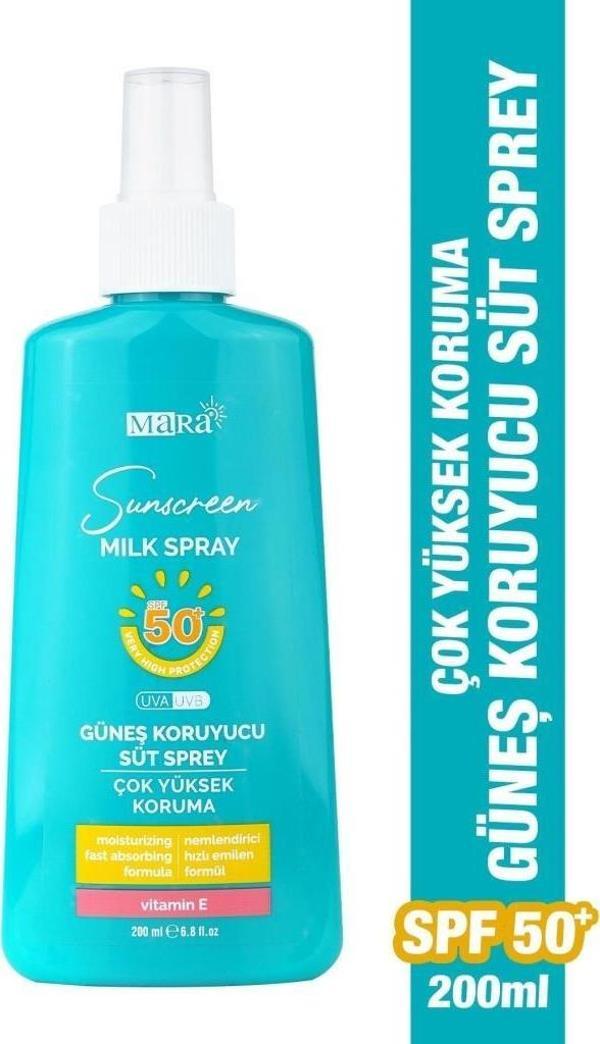 Mara Çok Yüksek Koruma Güneş Koruyucu Süt Sprey Spf 50+ 200 Ml - Image 1