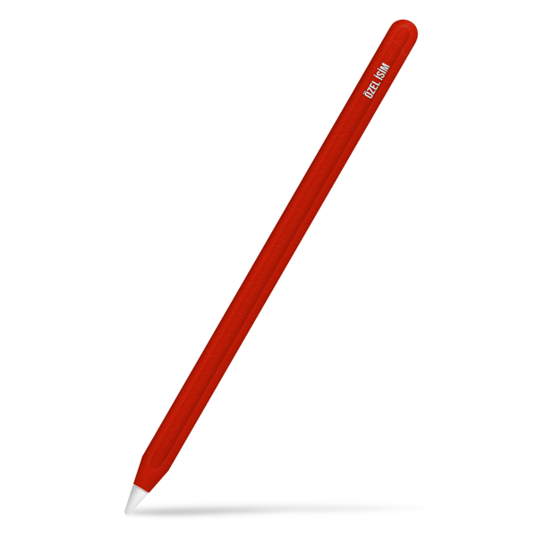 Papscover Apple Pencil Kaplama Dokulu Kırmızı - Image 1