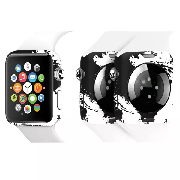 Papscover Apple Watch Kaplama Siyah Beyaz - Image 1