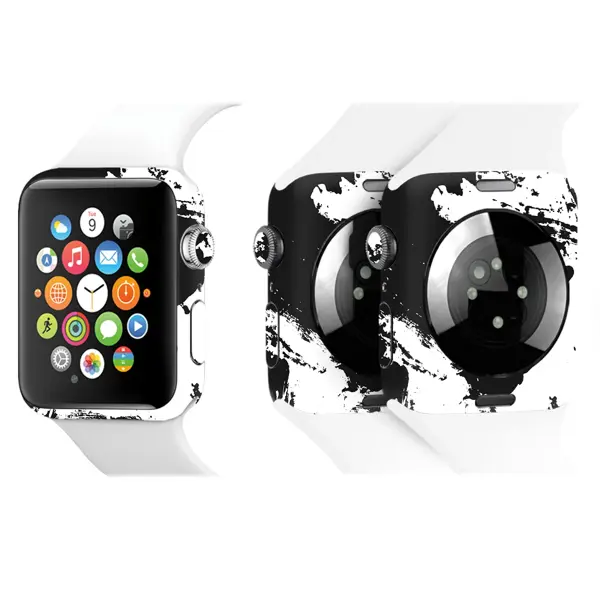 Papscover Apple Watch Kaplama Siyah Beyaz - Image 1