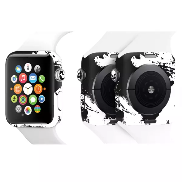 Papscover Apple Watch Kaplama Siyah Beyaz - Image 1