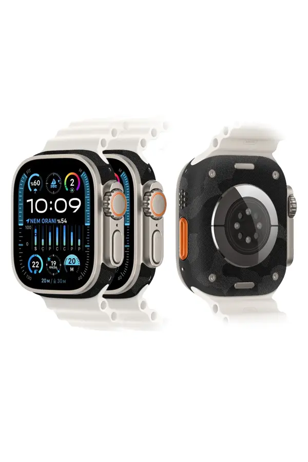 Papscover Apple Watch Kaplama Siyah Kamuflaj - Image 1