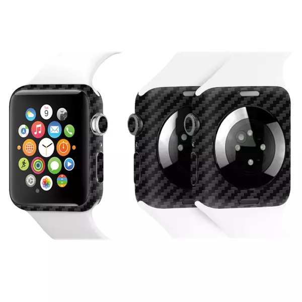 Papscover Apple Watch Kaplama Siyah Karbon Fiber - Image 1