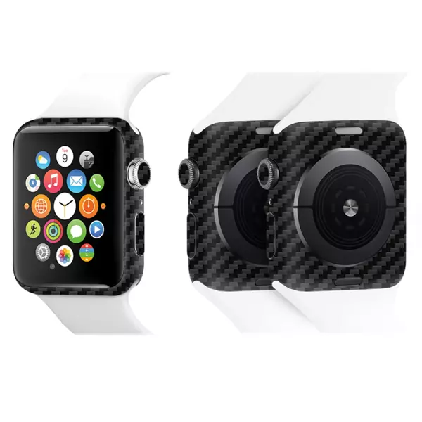 Papscover Apple Watch Kaplama Siyah Karbon Fiber - Image 1