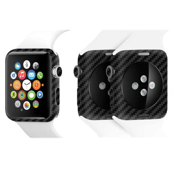 Papscover Apple Watch Kaplama Siyah Karbon Fiber - Image 1