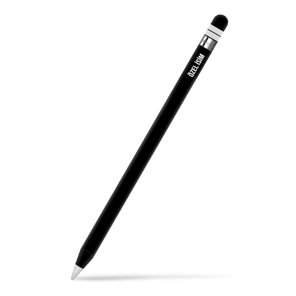 Papscover Apple Pencil Kaplama Siyah Çift Beyaz Şerit - Image 1
