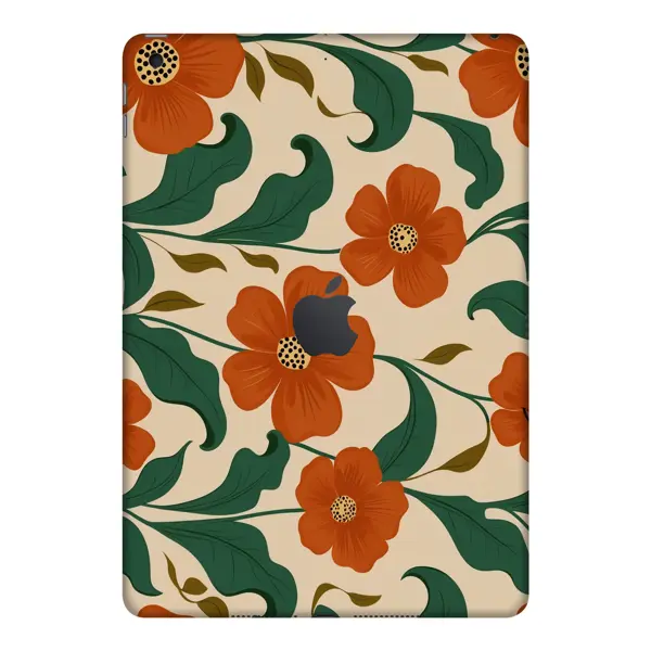 Papscover İpad Kaplama Kırmızı Çiçek - Image 1