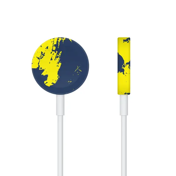 Papscover Apple Watch Manyetik Şarj Kaplama Sarı Lacivert - Image 1