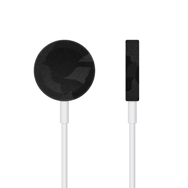 Papscover Apple Watch Manyetik Şarj Kaplama Siyah Kamuflaj - Image 1