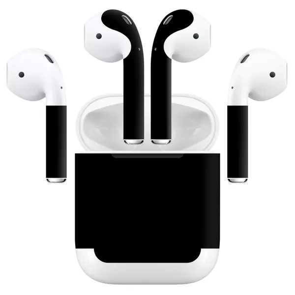 Papscover Airpods (Gen 2 No Wireless) Kaplama Mat Siyah - Image 1